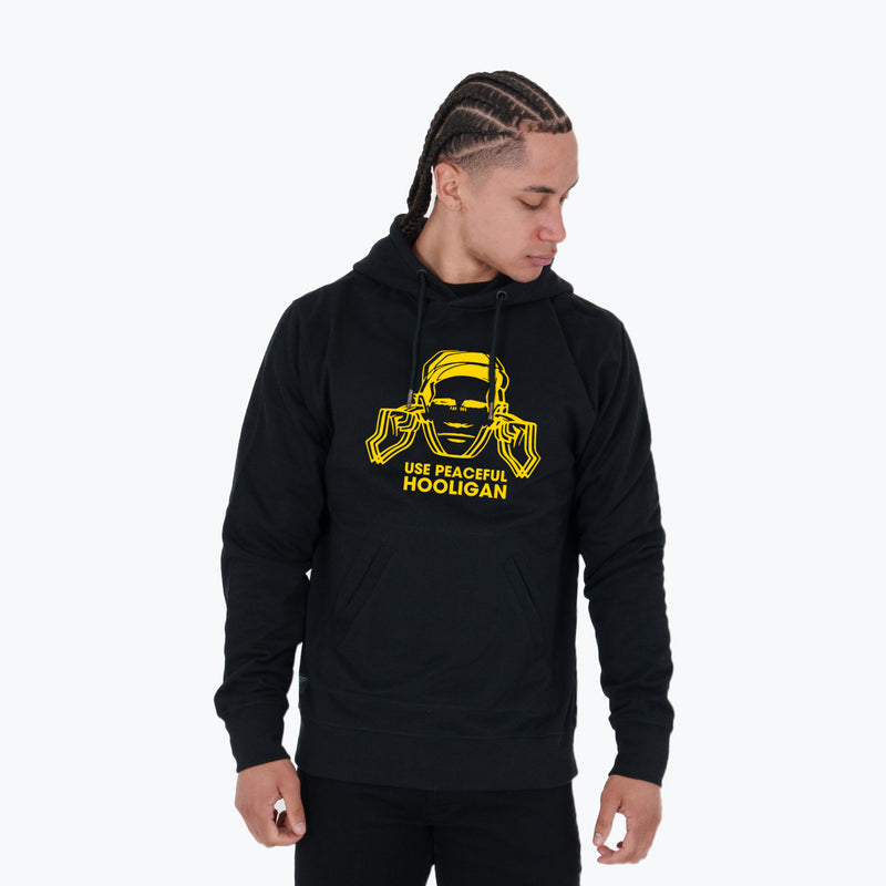 Sound Wave Hoodie Black - Peaceful Hooligan 