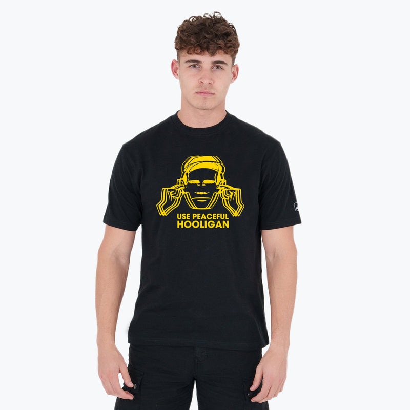 Sound Wave T-Shirt Black - Peaceful Hooligan 