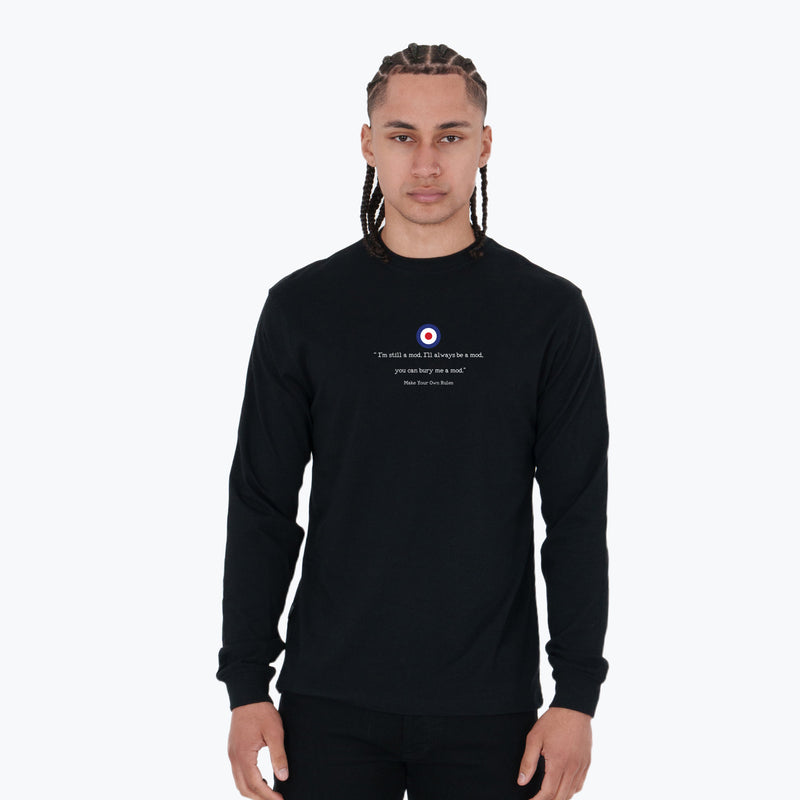 Weller LS T-Shirt Black - Peaceful Hooligan 