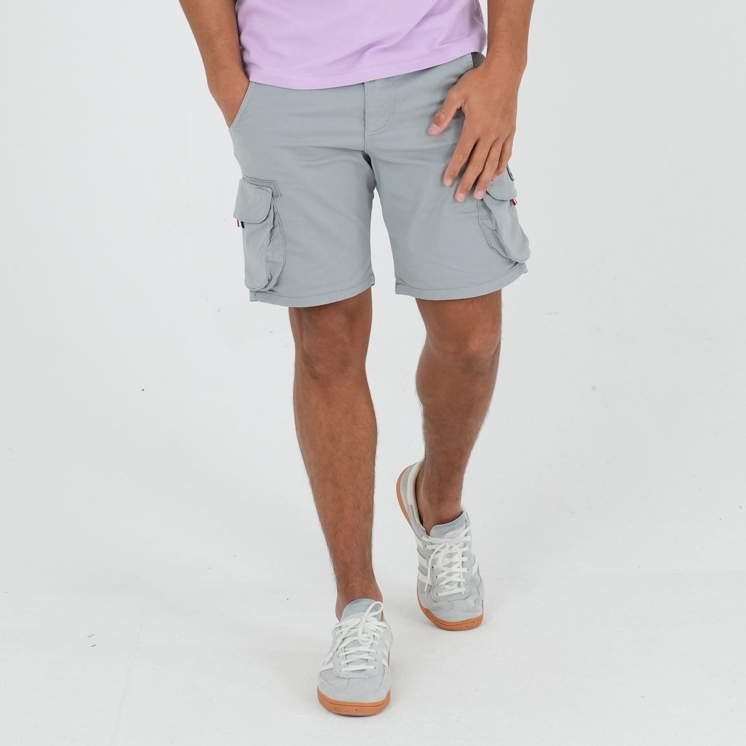 Bunker Shorts Griff Grey - Peaceful Hooligan 