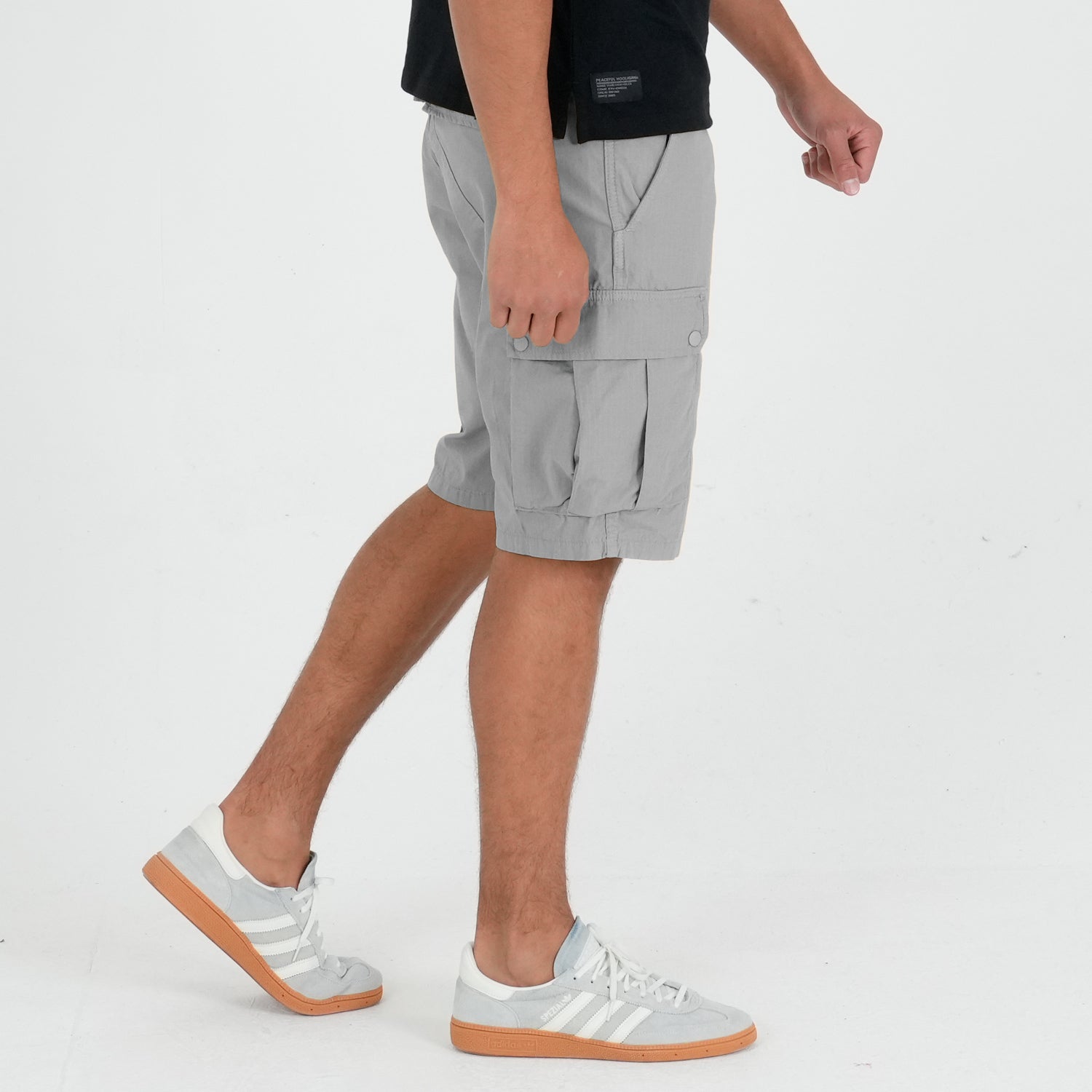 Container Shorts Griff Grey - Peaceful Hooligan 