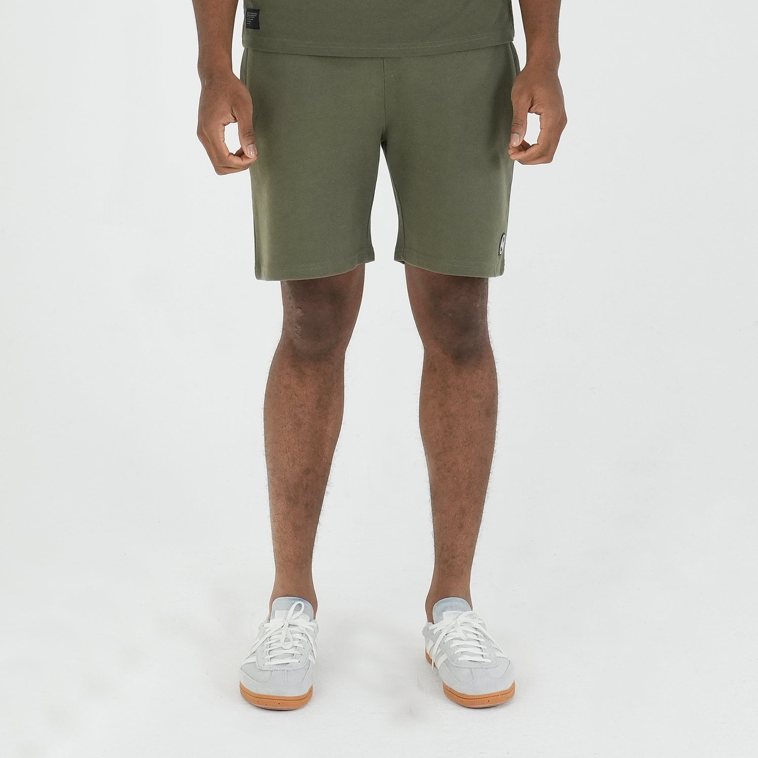 Duke Sweat Shorts Dark Olive - Peaceful Hooligan 