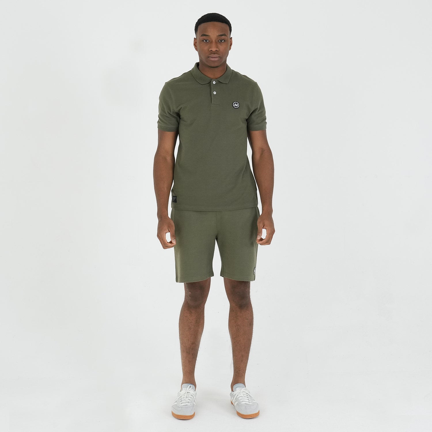 Duke Sweat Shorts Dark Olive - Peaceful Hooligan 