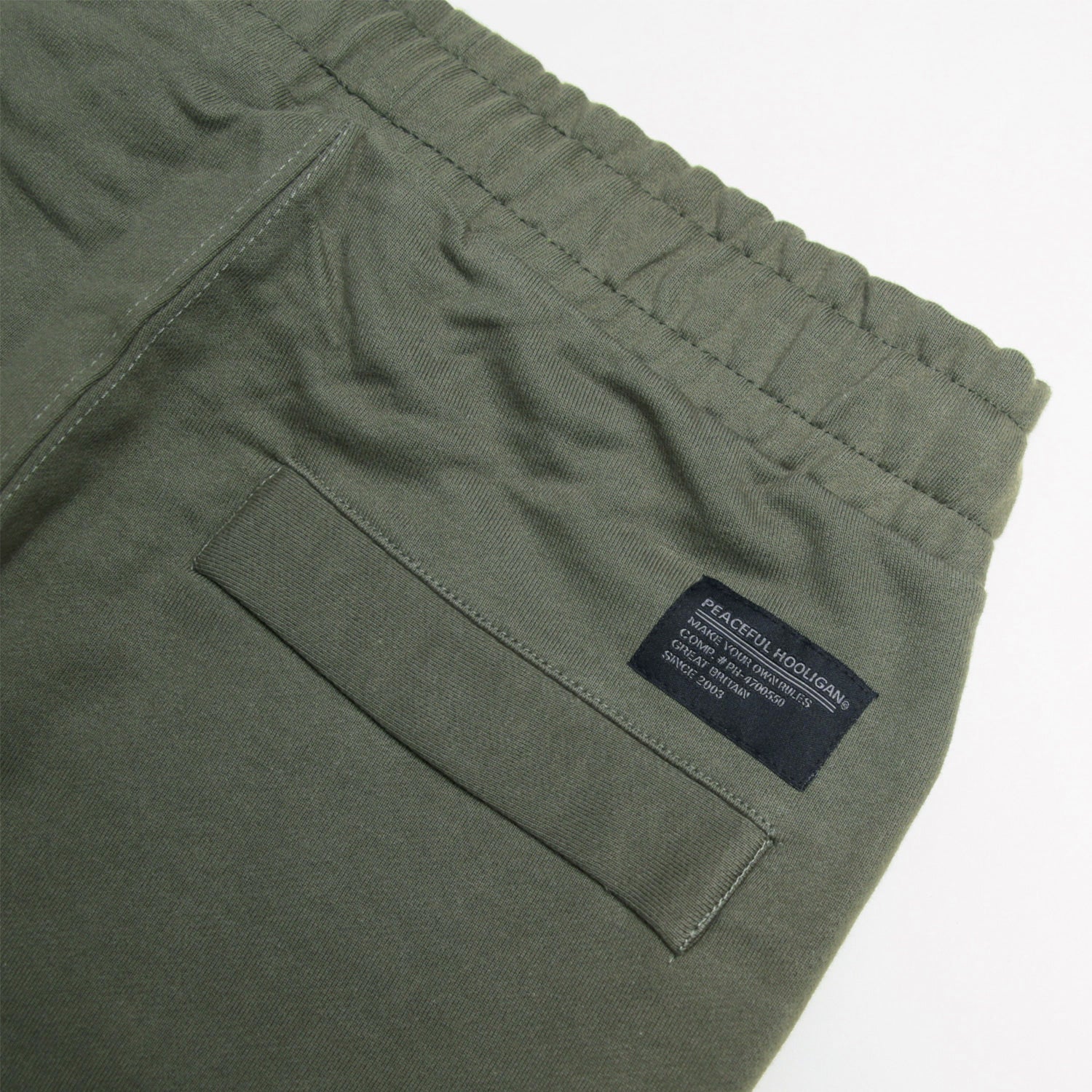 Duke Sweat Shorts Dark Olive - Peaceful Hooligan 