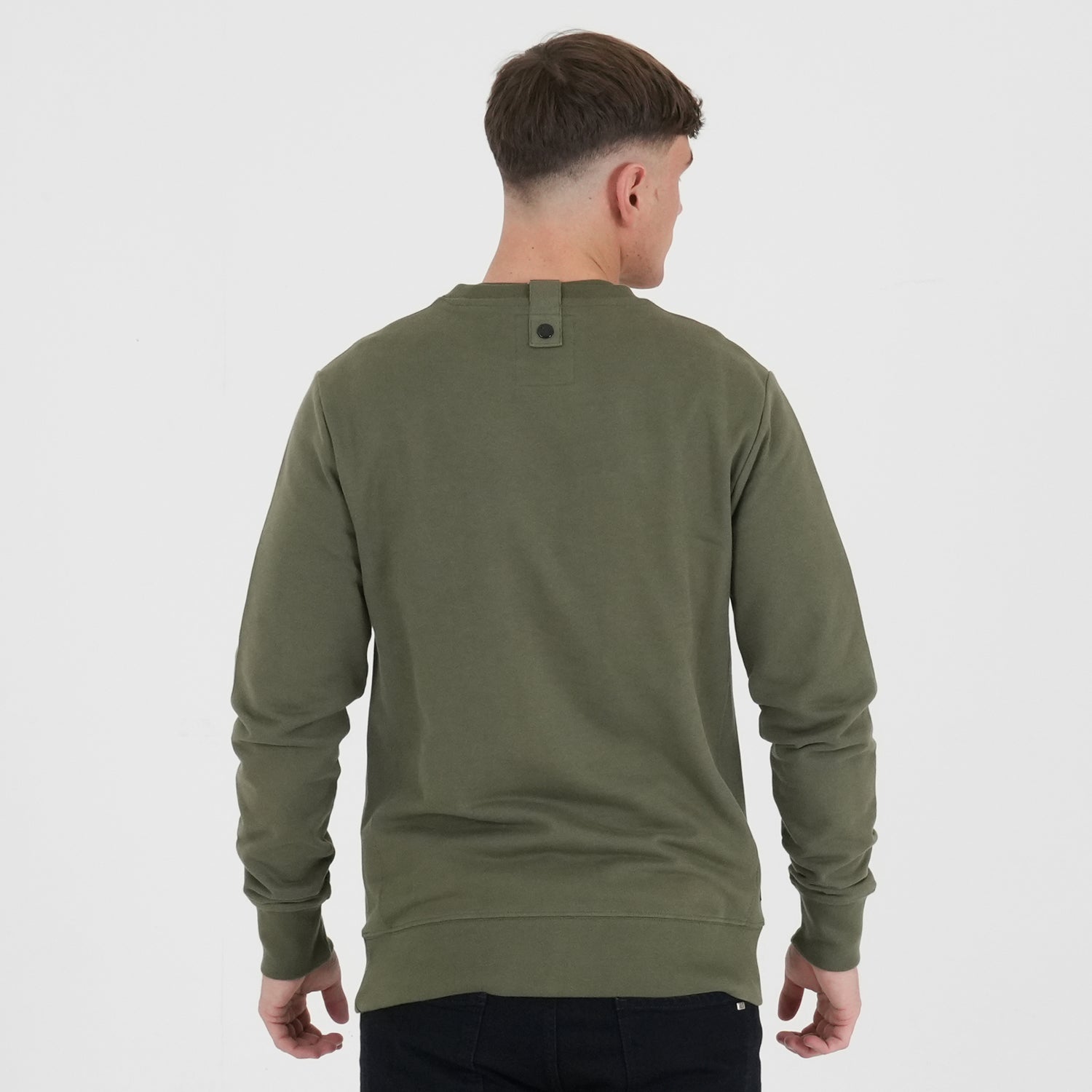 Outline Sweatshirt Olive - Peaceful Hooligan 