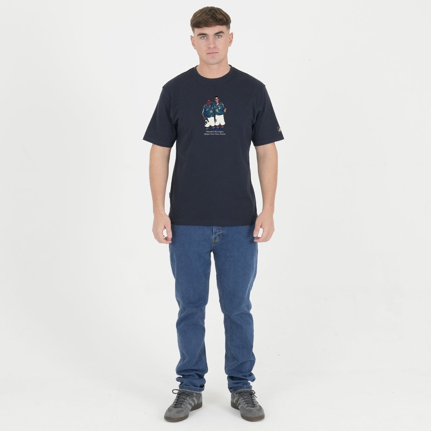 Ronaldinho T-Shirt Navy - Peaceful Hooligan 
