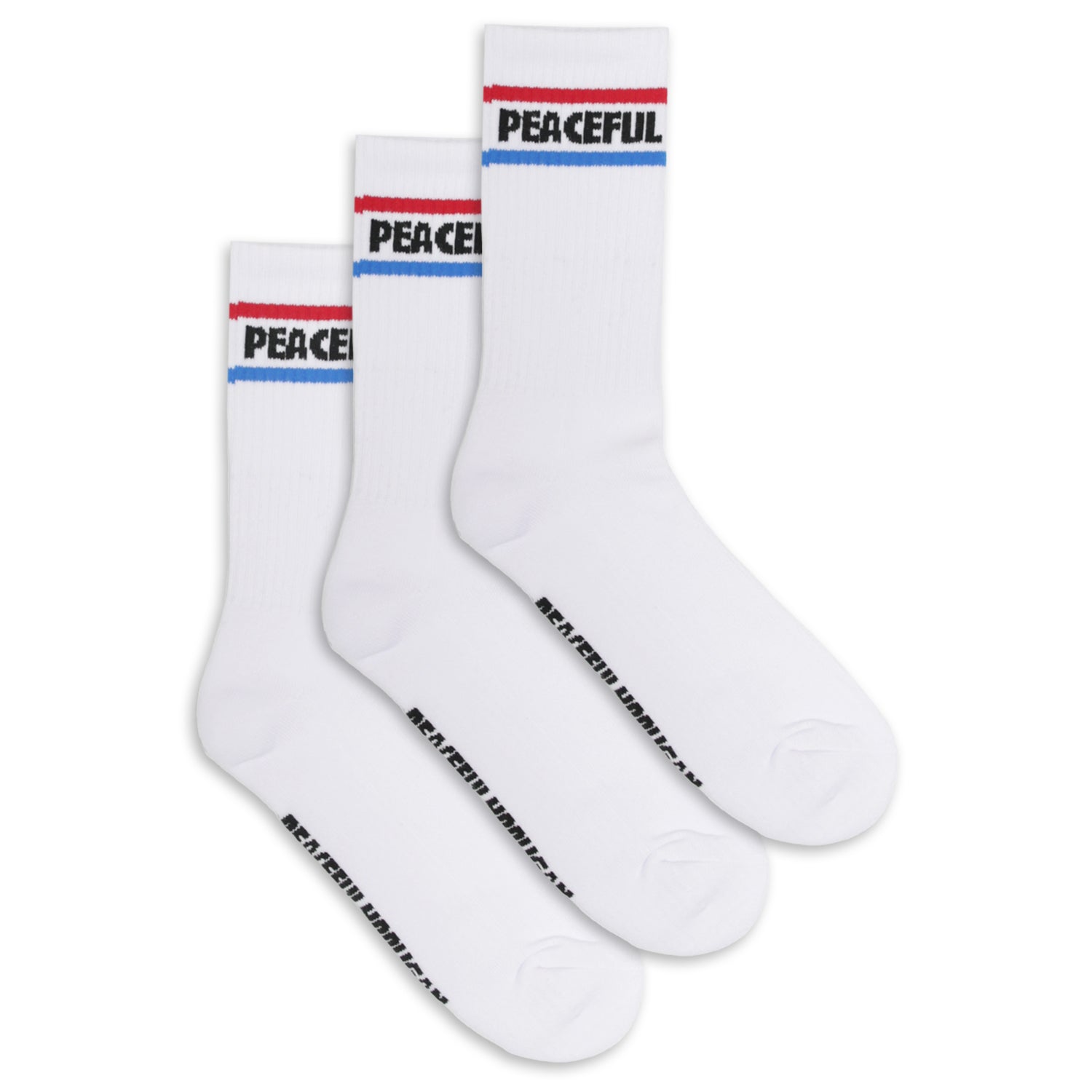 Tube Socks White - Peaceful Hooligan 