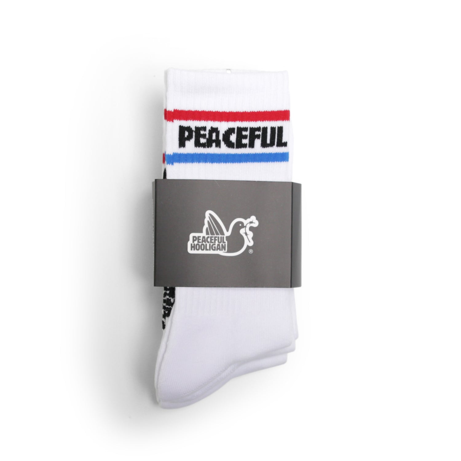 Tube Socks White - Peaceful Hooligan 