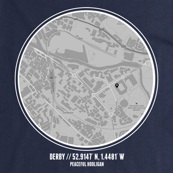 Derby T-Shirt Navy - Peaceful Hooligan 