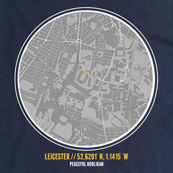 Leicester T-Shirt Navy - Peaceful Hooligan 
