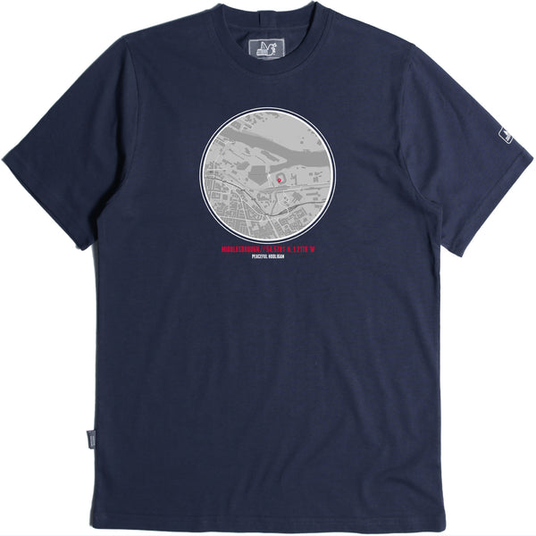 Middlesbrough T-Shirt Navy - Peaceful Hooligan 