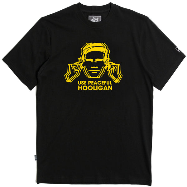 Sound Wave T-Shirt Black - Peaceful Hooligan 