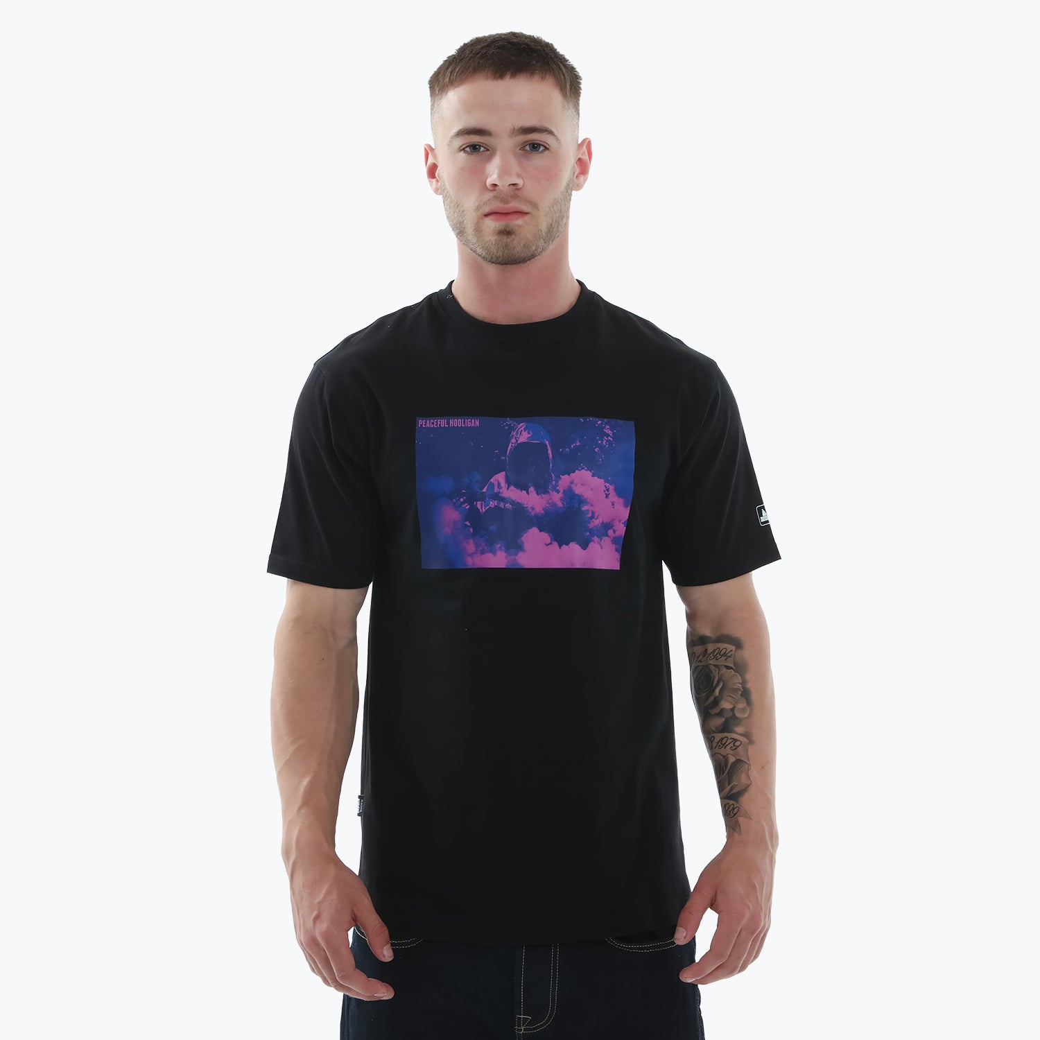 Cloud Cover T-Shirt Black - Peaceful Hooligan 