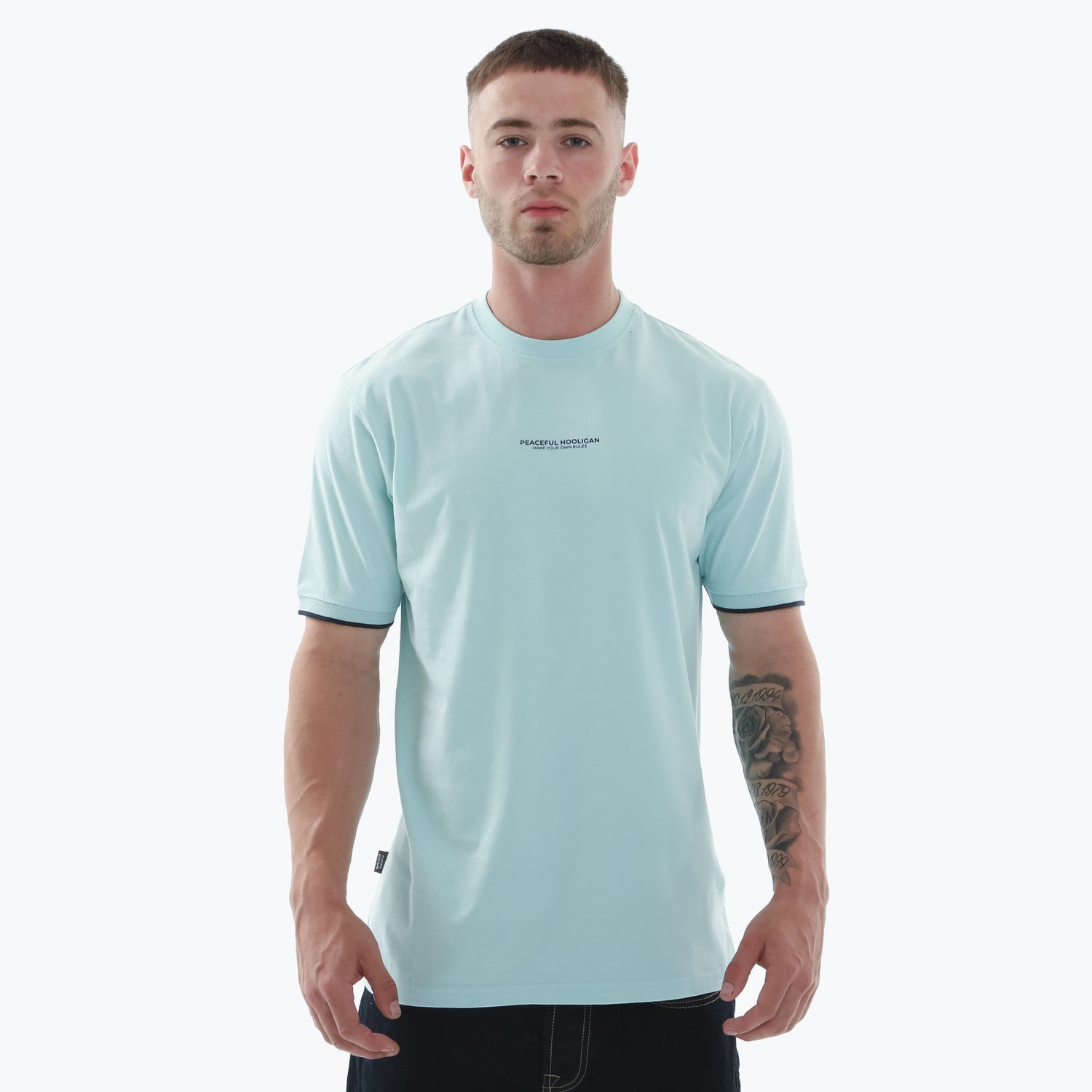MYOR Tipped T-Shirt Sky - Peaceful Hooligan 