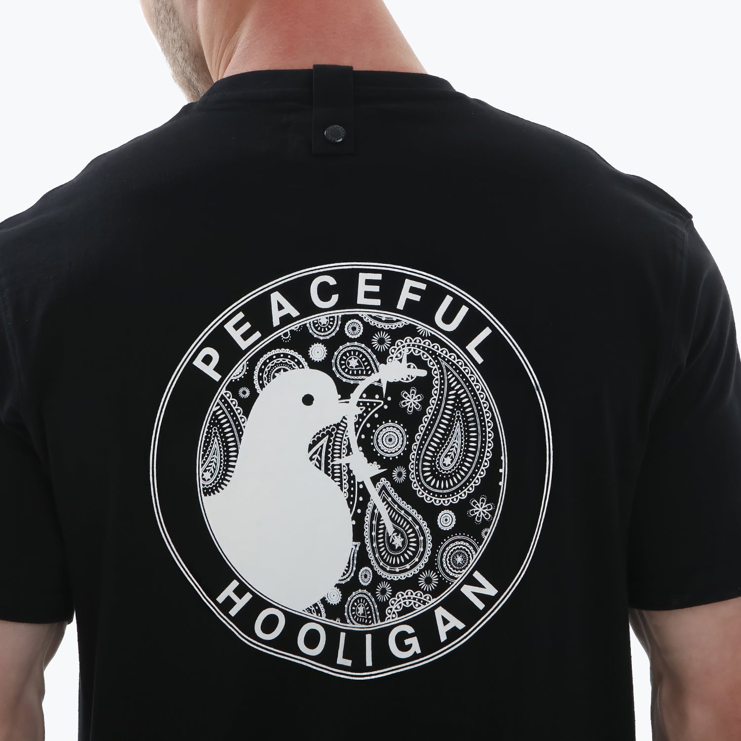 Paisley Heads T-Shirt Black - Peaceful Hooligan 