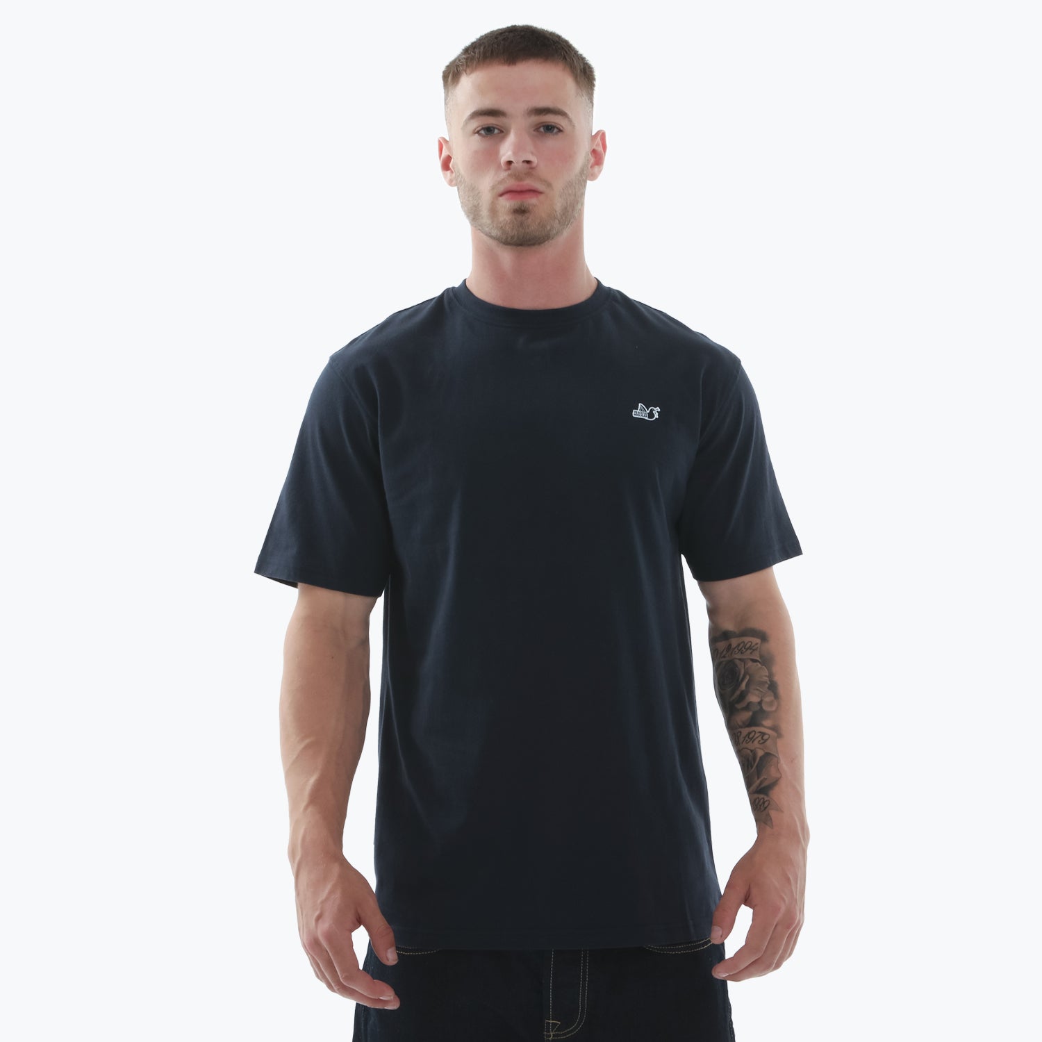 Thou Shalt Not Get Caught T-Shirt Navy - Peaceful Hooligan 