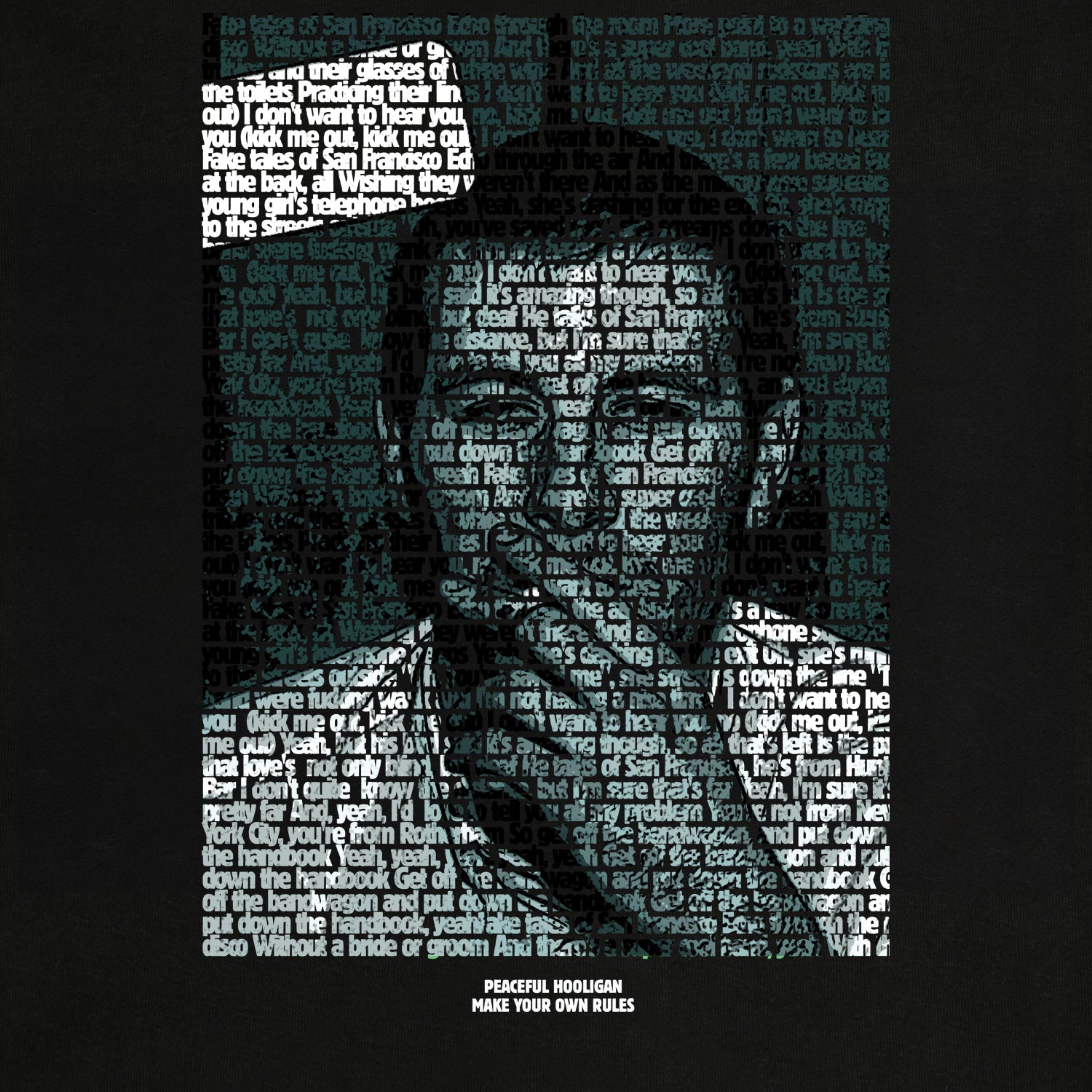 San Francisco T-Shirt Black - Peaceful Hooligan 