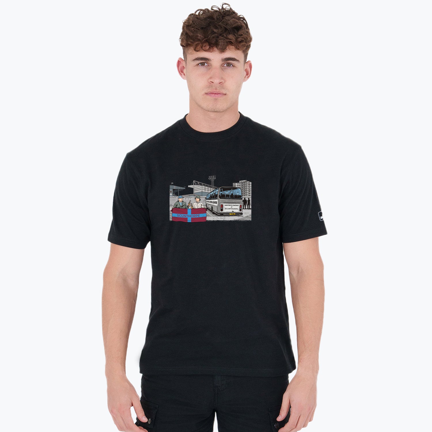 Scunthorpe United Awaydays T-Shirt Black - Peaceful Hooligan 