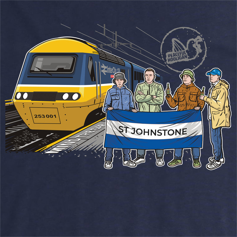 St Johnstone Excursions Sweatshirt Navy - Peaceful Hooligan 