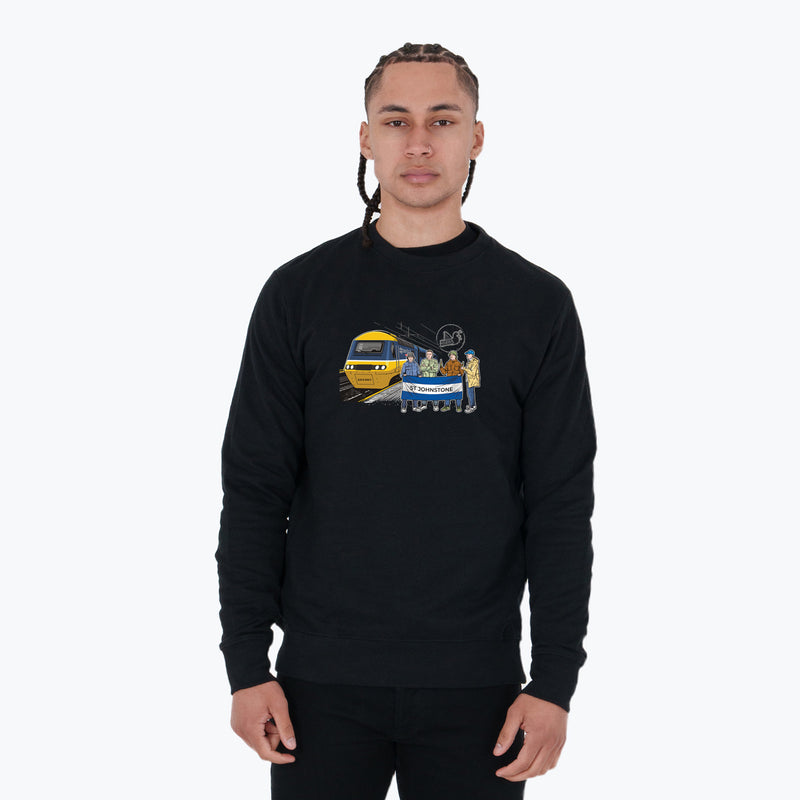 St Johnstone Excursions Sweatshirt Black - Peaceful Hooligan 