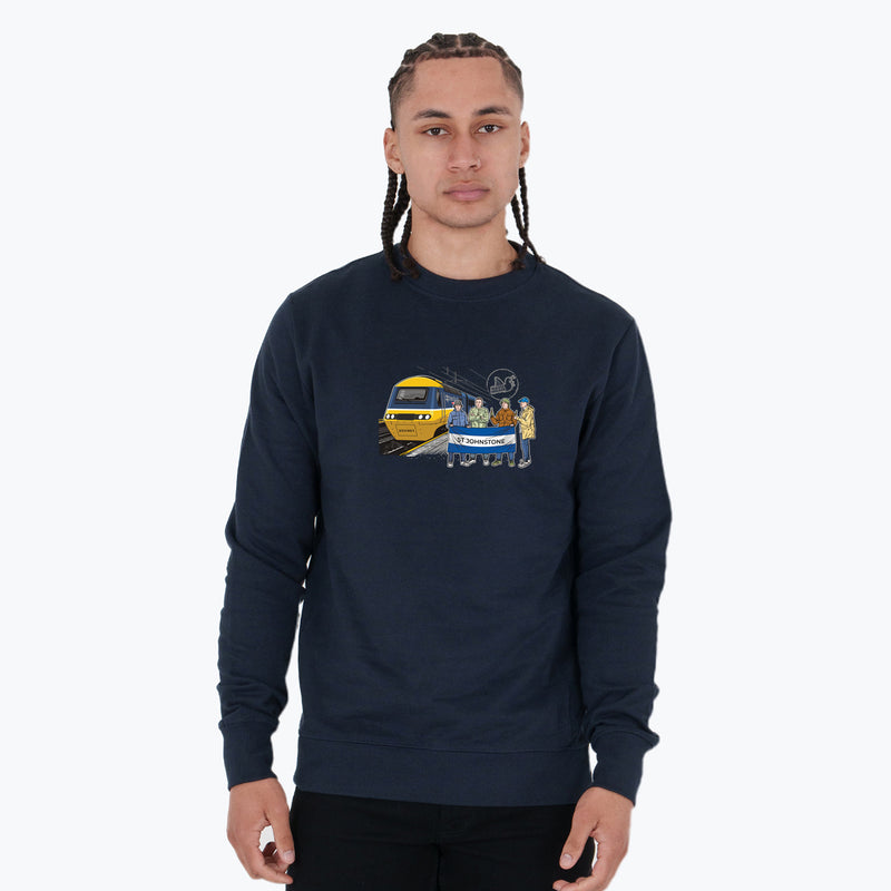 St Johnstone Excursions Sweatshirt Navy - Peaceful Hooligan 