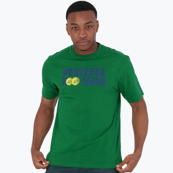 Tennis T-Shirt British Racing Green - Peaceful Hooligan 