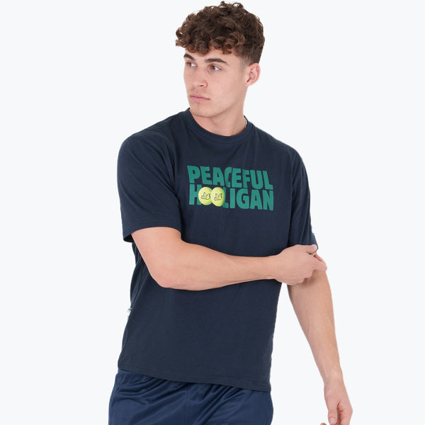 Tennis T-Shirt Navy - Peaceful Hooligan 
