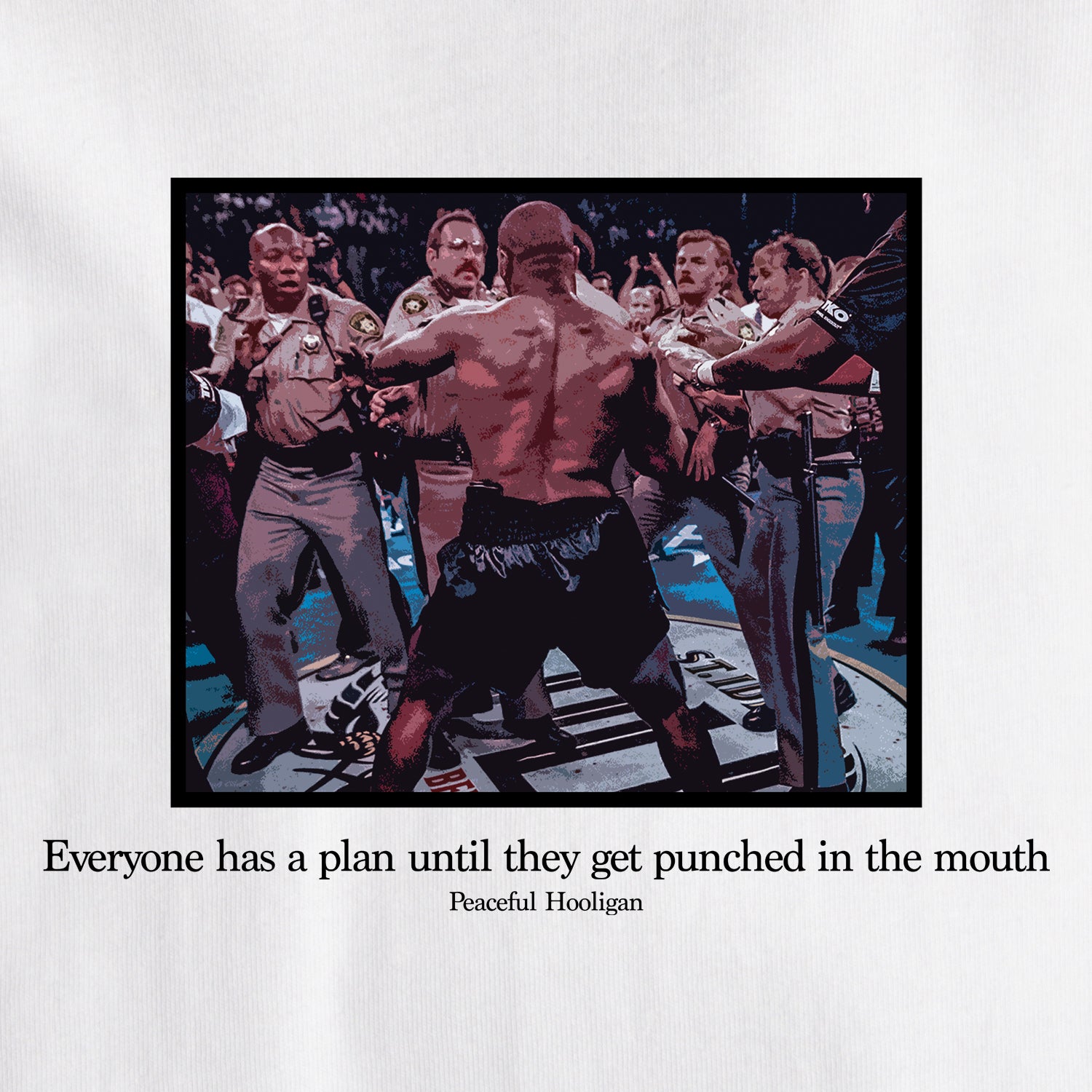 Tyson T-Shirt WHITE - Peaceful Hooligan 