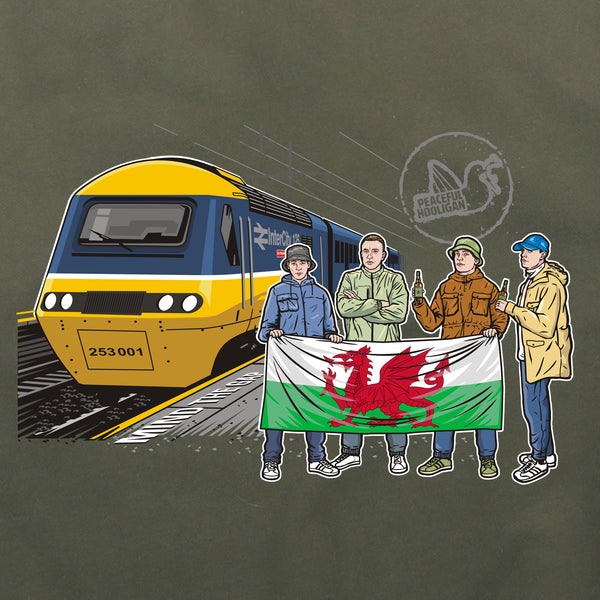 Wales Excursions Hoodie Olive