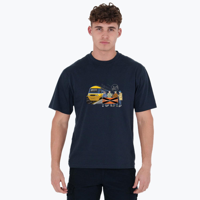 Dundee United Excursions T-Shirt Navy - Peaceful Hooligan 