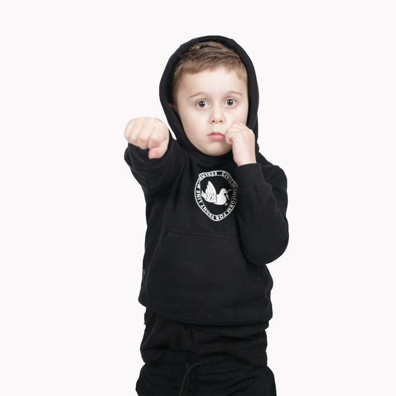Junior Civilian Uniform Hoodie Black - Peaceful Hooligan 