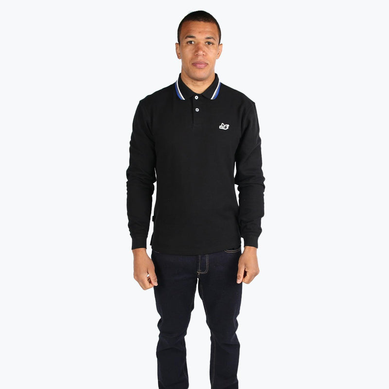 Elevate Ls Polo Black - Peaceful Hooligan 