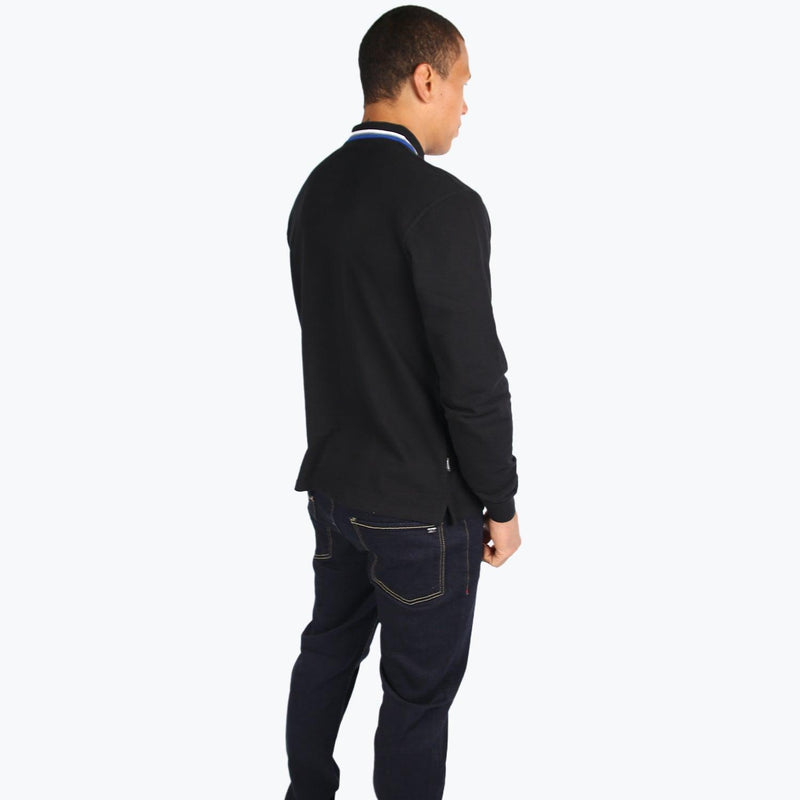 Elevate Ls Polo Black - Peaceful Hooligan 