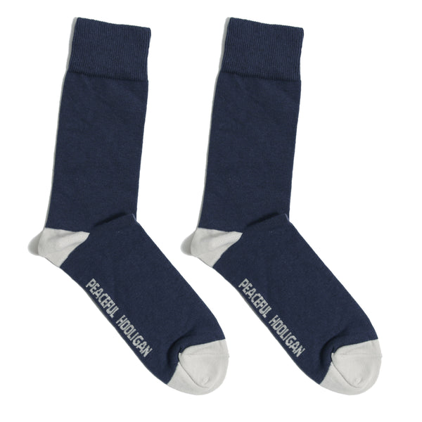 Heel Toe Socks Navy - Peaceful Hooligan 