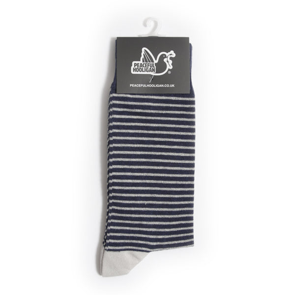 Stripe Socks Navy