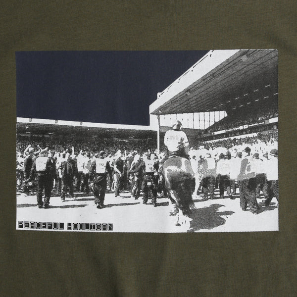Crowd T-Shirt Khaki - Peaceful Hooligan 