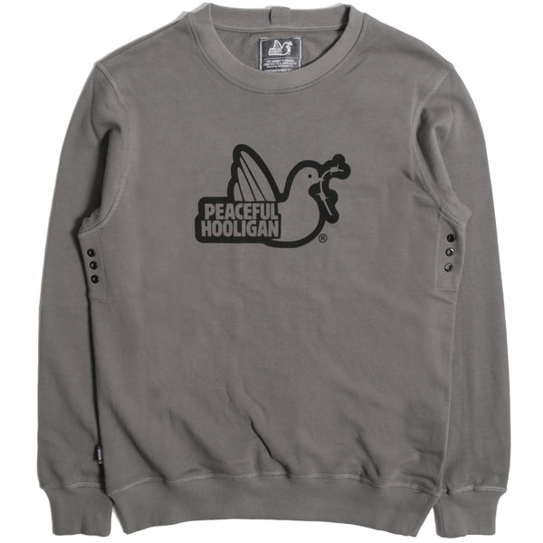 Outline Sweatshirt Pewter - Peaceful Hooligan 