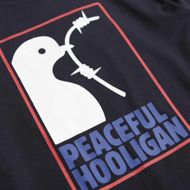 Junior Framed T-Shirt Navy - Peaceful Hooligan 