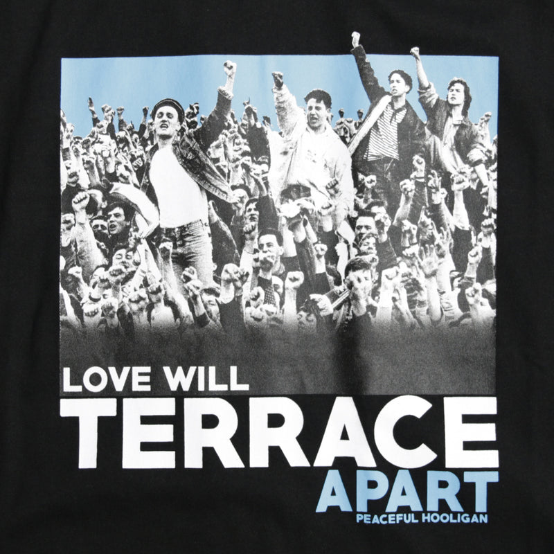 Terrace Apart T-Shirt Black - Peaceful Hooligan 
