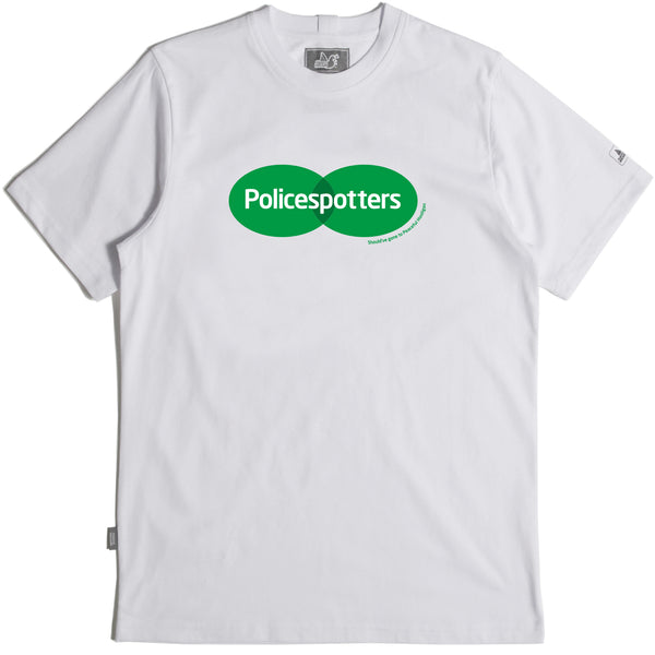 Police Spotters T-Shirt White - Peaceful Hooligan 
