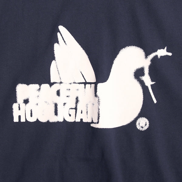 Sprayed T-Shirt Navy - Peaceful Hooligan 