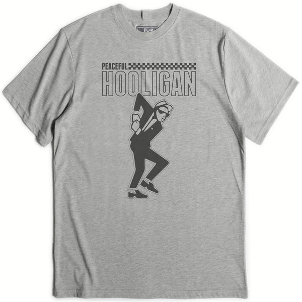 SKA T-Shirt Marl Grey - Peaceful Hooligan 