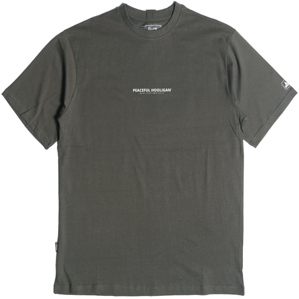 Myor T-Shirt Dark Olive - Peaceful Hooligan 