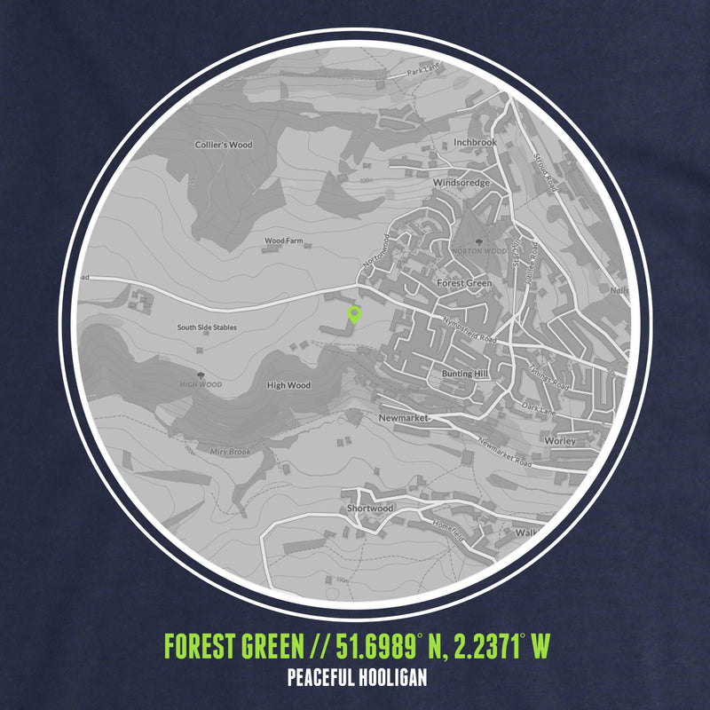 Forest Green TShirt Navy - Peaceful Hooligan 