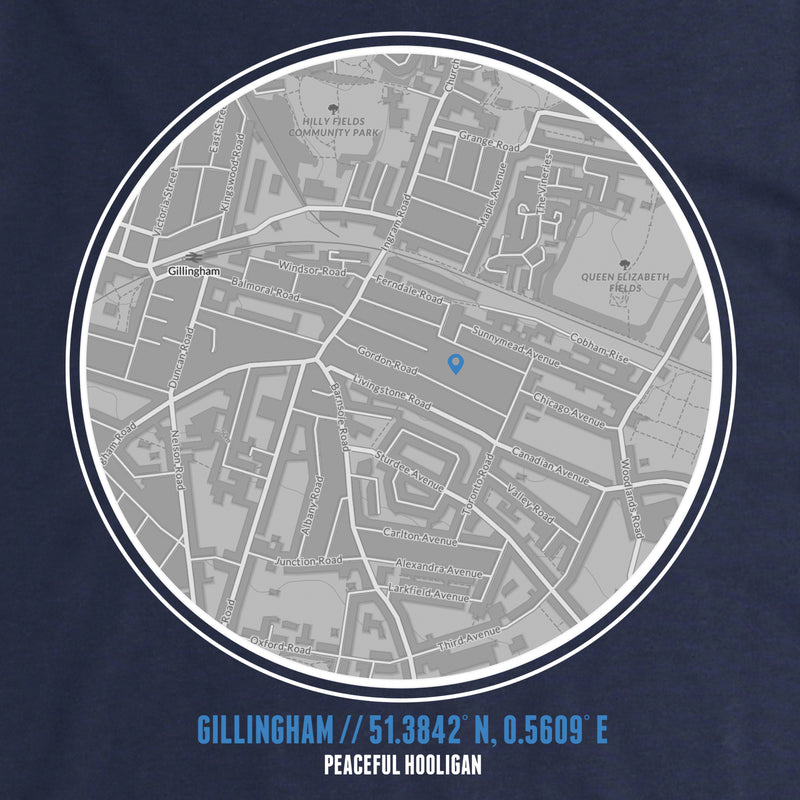 Gillingham T-Shirt Print Artwork Navy