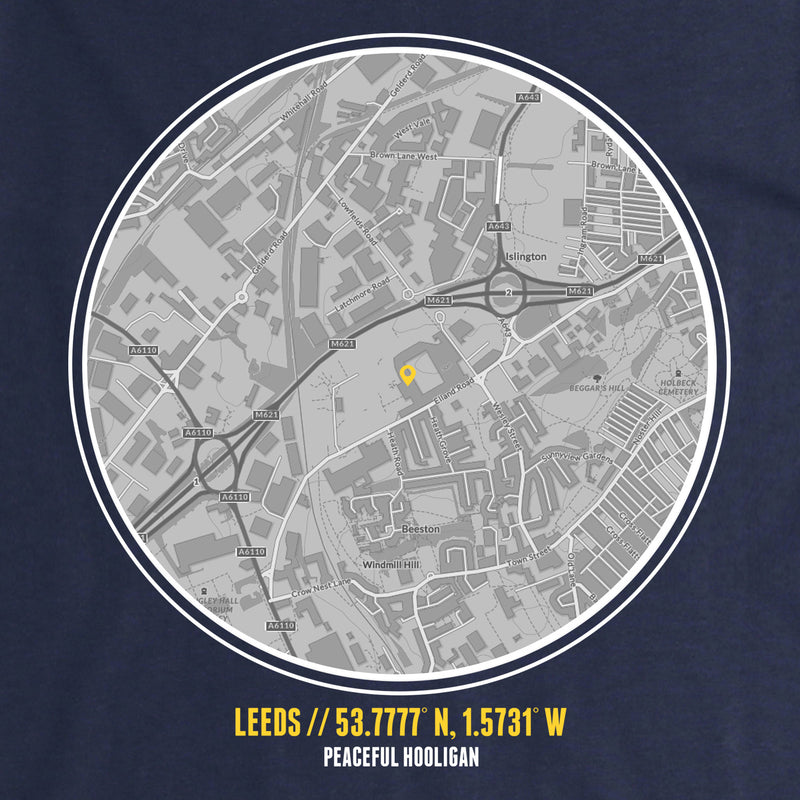 Leeds Sweatshirt Print Artwork Navy