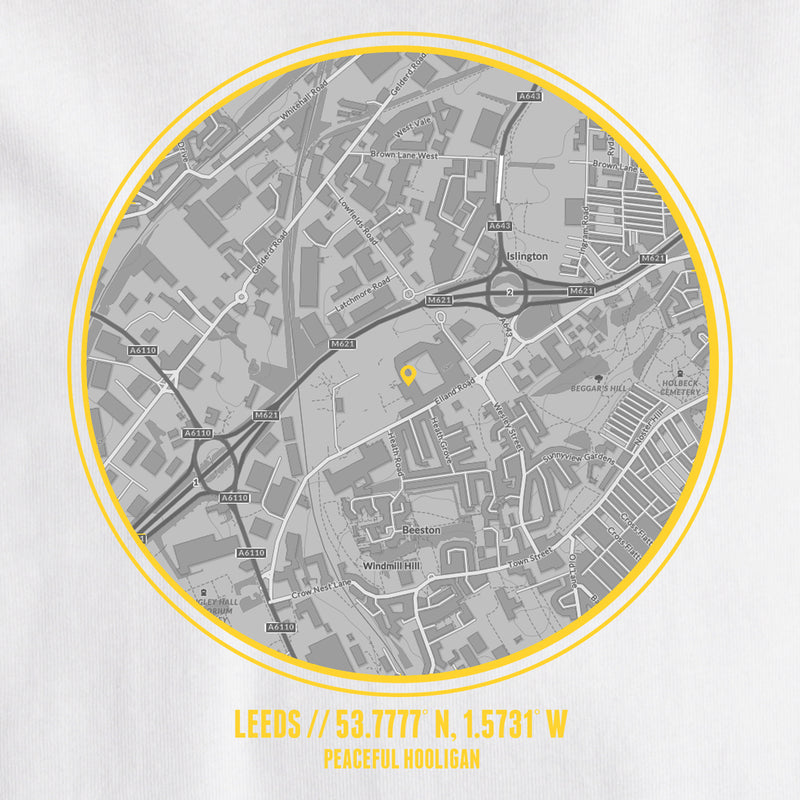 Leeds T-Shirt Print Artwork White