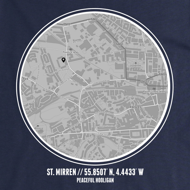 St Mirren TShirt Navy - Peaceful Hooligan 