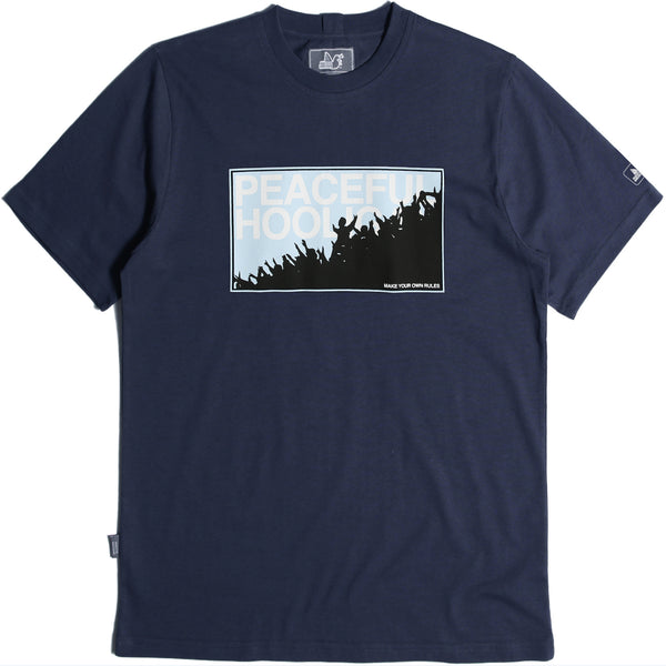 Fans T-Shirt Navy - Peaceful Hooligan 