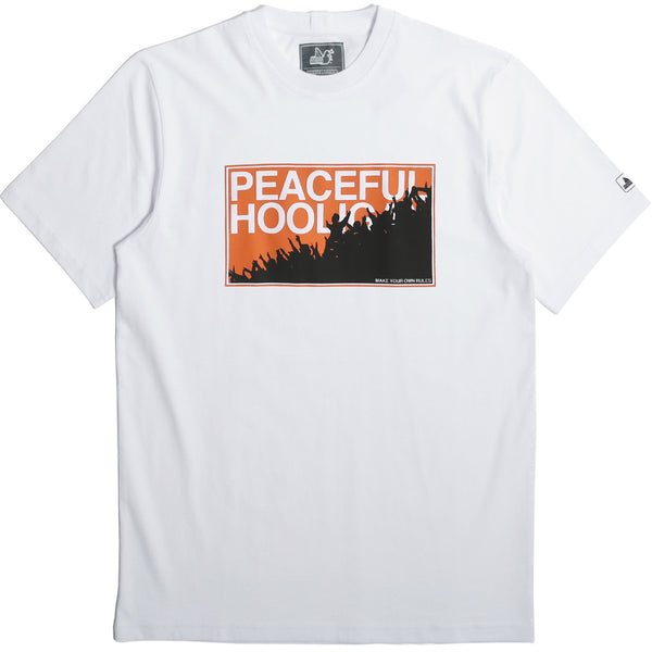Fans T-Shirt White - Peaceful Hooligan 